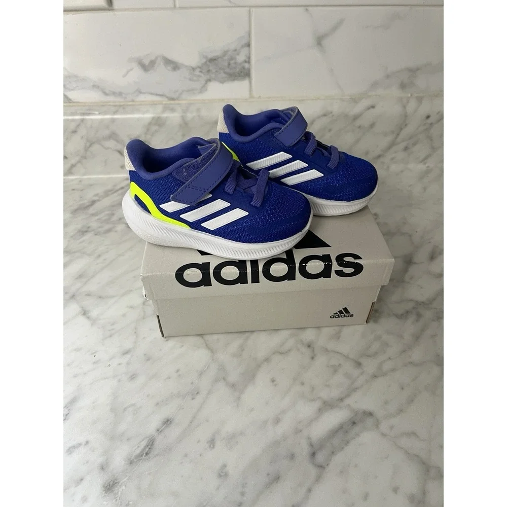 Girls kids Adidas Blue Running Sneakers Size 5‎ US
